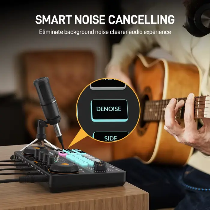 Ensemble carte son et microphone Maono AM200-S1
