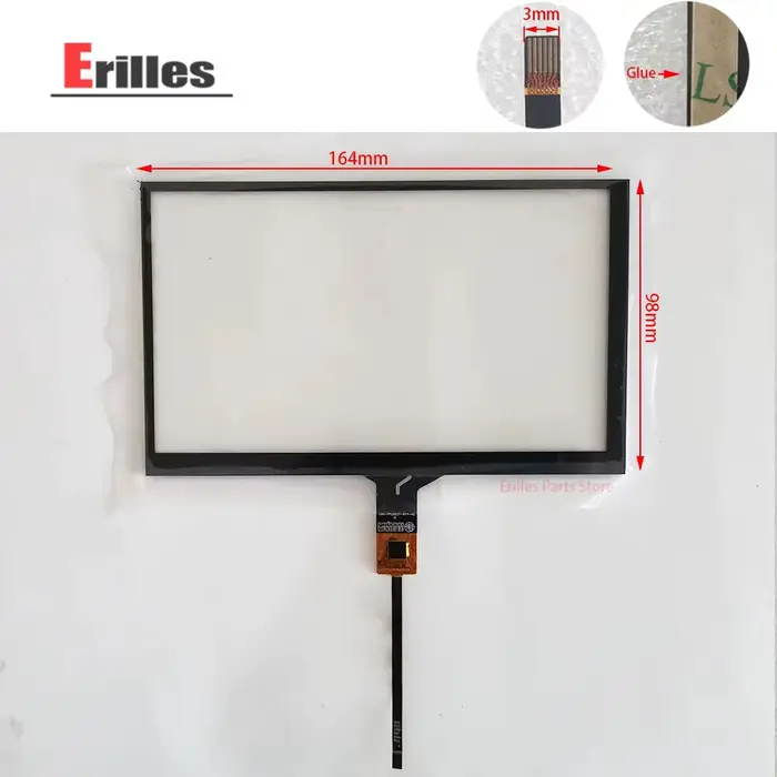 Nouveau 7 pouces 165mm * 100mm 164mm * 99mm 6pin GT911 écran tactile numériseur pour JR-007-01 JR-00