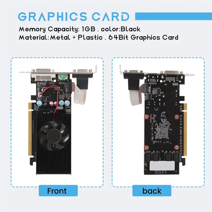 Meilleure carte graphique GT210 1 go DDR2 64 bits PCIE 2.0 GPU