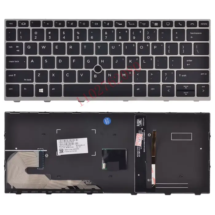 Clavier d'ordinateur portable US pour HP EliteBook 730 735 830 836 g5 735 g6 830 g6 L56442-031 L13697-031