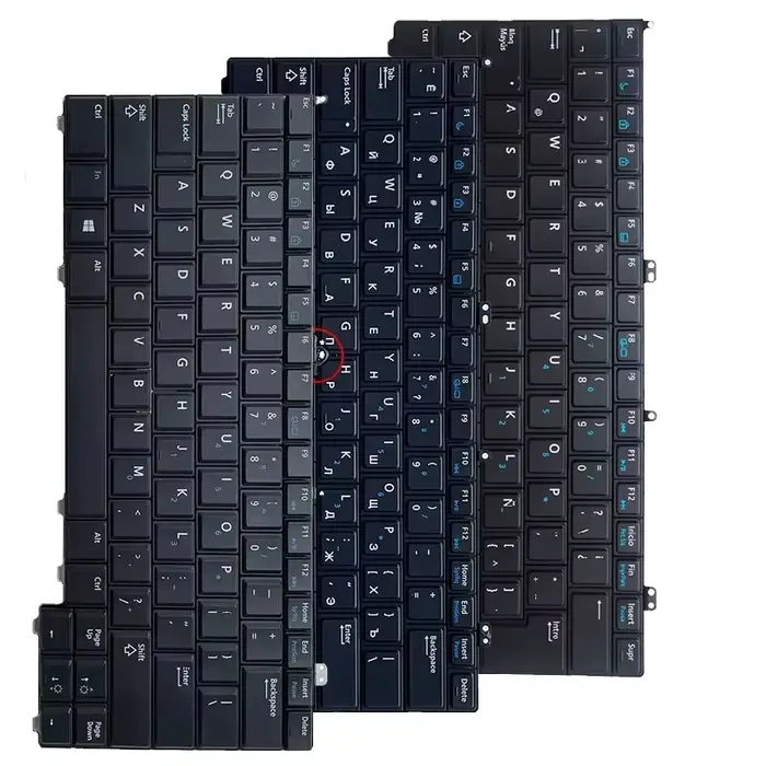 Clavier d'ordinateur portable anglais/russe/latin