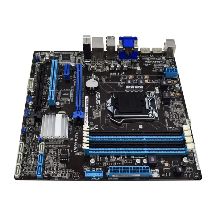 Carte mère ASUS B85M-PLUS B85M-PLUS/BM6AF/DP_MB Intel B85 LGA 1150 DDR3 compatible avec les processeurs i3-4130 i3-4350 i5-4570 i7-4770 Micro ATX