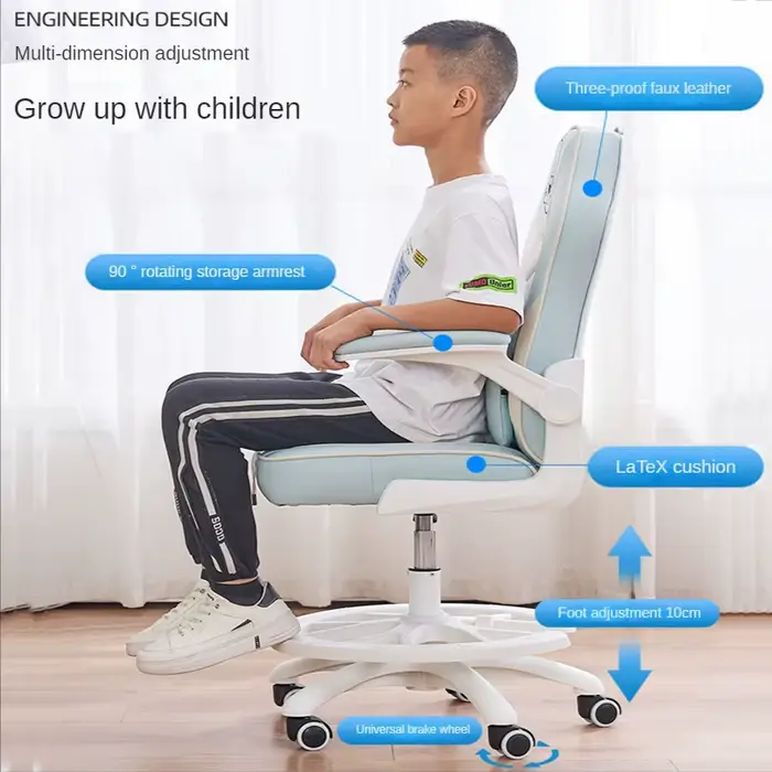 Chaise d'étude ergonomique