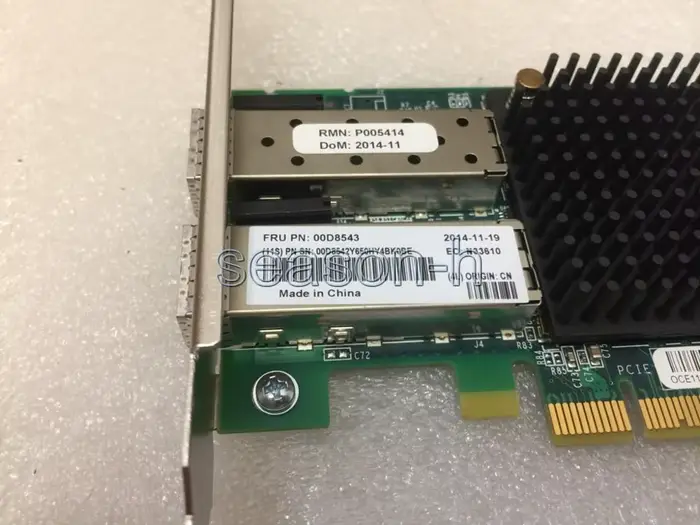 Carte réseau 10 Go DUAL PORT FC VIRTUAL FABRIC ADAPTATEUR 00D8543 Support plein profilé