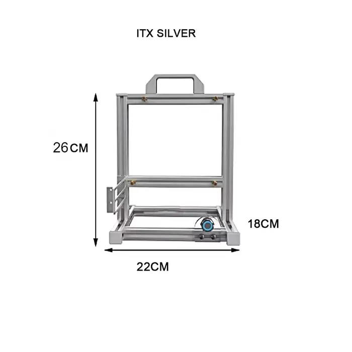 ITX MATX ATX armoire de joueur, boîtier PC de bureau MOD support à cadre ouvert, refroidisseur d'eau