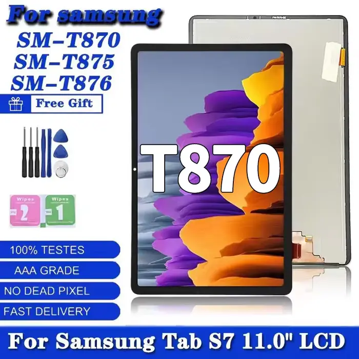 11.0 pouces pour Samsung Tab S7 SM-T870 T875 T876B écran LCD écran tactile numériseur assemblée