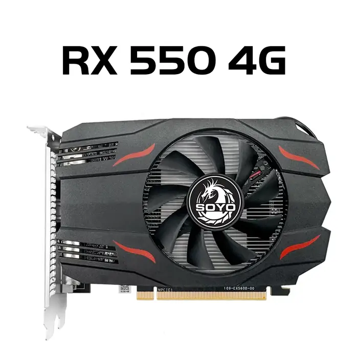Carte graphique SOYO AMD Radeon RX 550 4G GPU RX 580 GDDR5