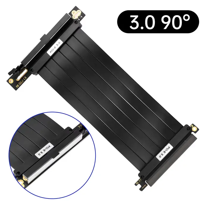 Convertisseur de câble d'extension de carte graphique PCI-E Pci-e3.0/pci-e4.0, câble adaptateur de T