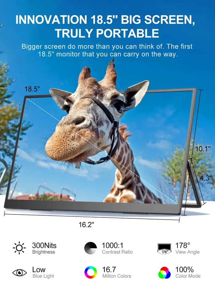 UPERFECT Moniteur LCD IPS de 18