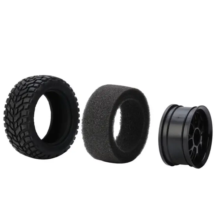 Pneus de Buggy tout-terrain de 1.9 pouces, 75mm, roue de 12mm, moyeux hexagonaux en caoutchouc pour 