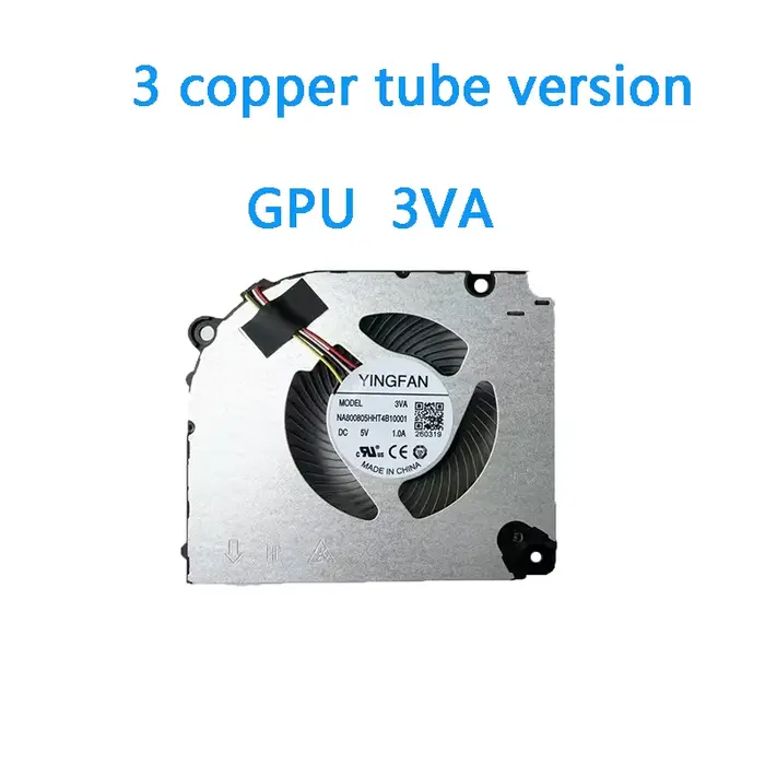 Nouveau ventilateur de refroidissement CPU GPU pour ordinateur portable d'origine pour YINGFAN P15 P16 23 24 Gigabyte G5 Kf Rc55