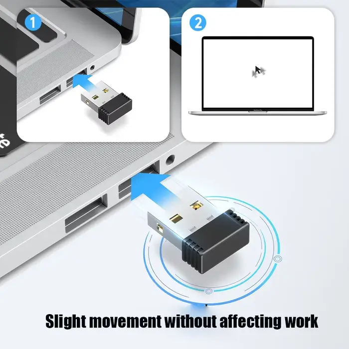 Port USB Shaker Wiggler éveillé souris sans fil Jigglers Mover indétectable automatique pour ordinateur portable maintient le mouvement de l'ordinateur