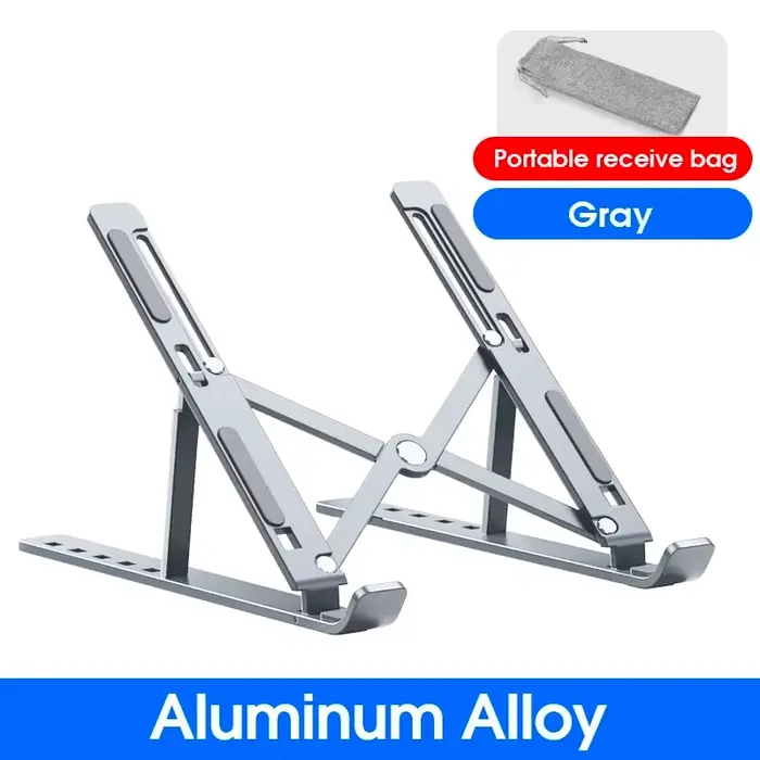 Support pour ordinateur portable en alliage d'aluminium haute performance, réglable, dissipateur de
