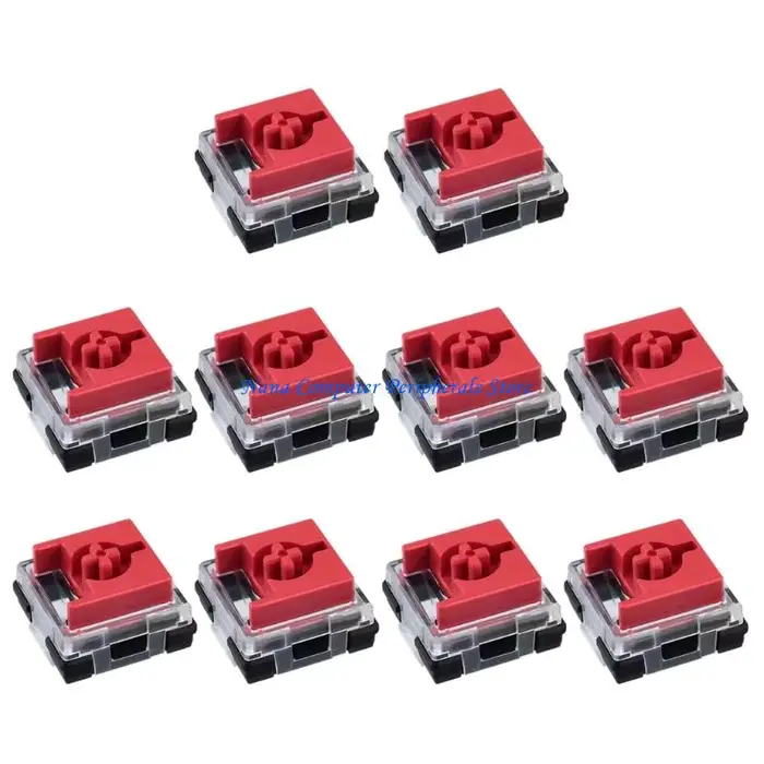 F68C 10 pièces commutateurs silencieux à profil bas avec oscillation réduite Double Contacts en or Rose claviers mécaniques