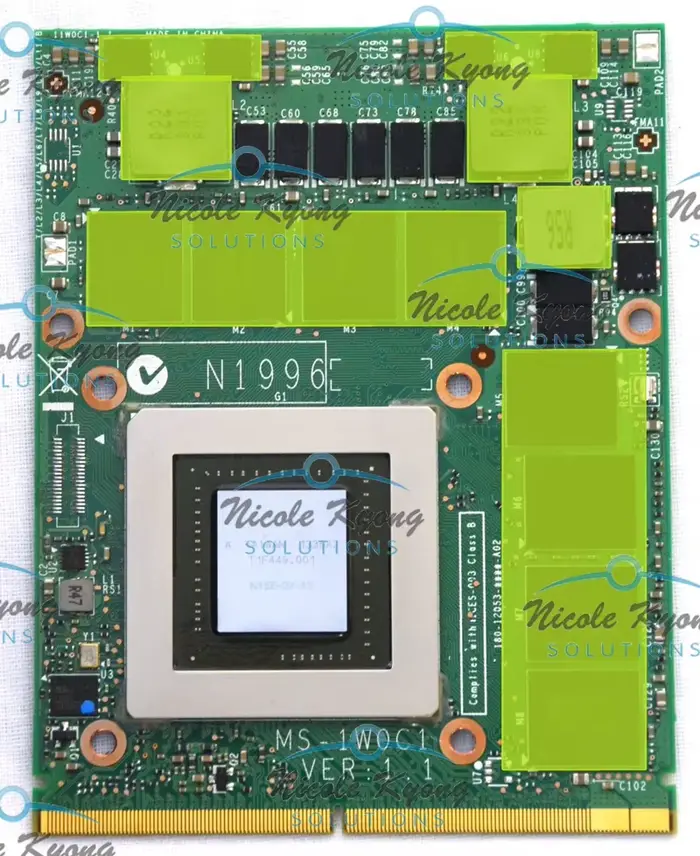Carte vidéo VGA GTX 880M GTX880M 8G MS-1W0C1 W9RVN JH9PP pour A1312 M17x M18x P150SM P170SM P177SM GT60 16F4 GT70 1763 1764