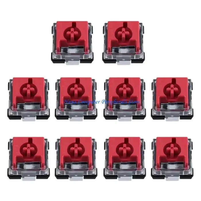 F68C 10 pièces commutateurs silencieux à profil bas avec oscillation réduite Double Contacts en or Rose claviers mécaniques