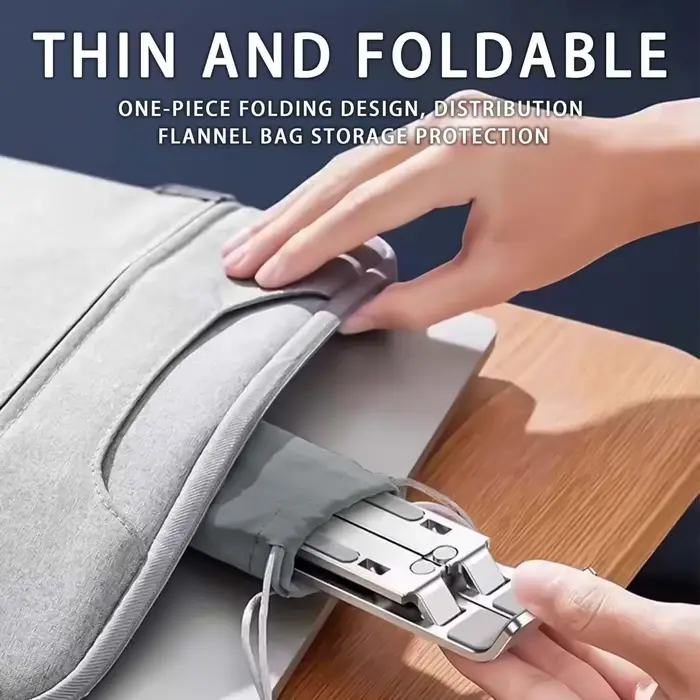 Support pour ordinateur portable réglable en aluminium – Hauteur à 6 niveaux
