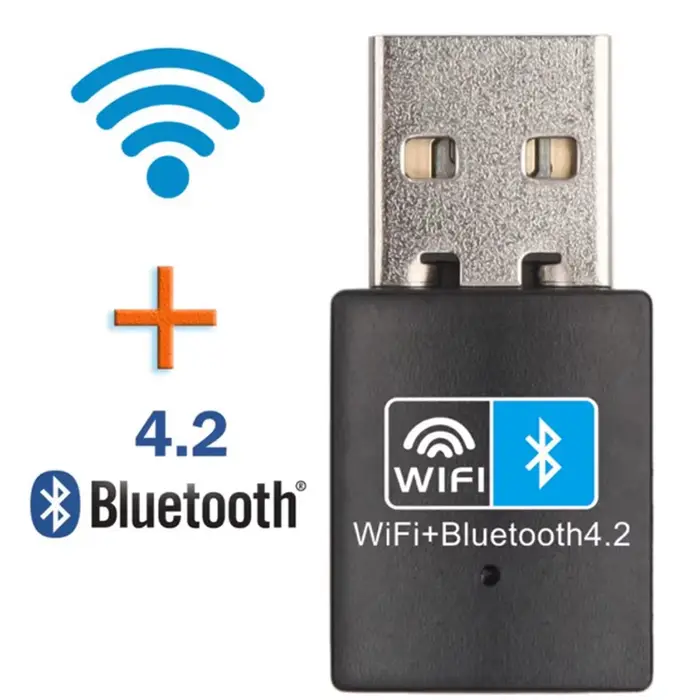 Carte réseau sans fil Wifi 2 en 1, USB, compatible Wifi et Bluetooth, adaptateur sans fil 150M 802.1