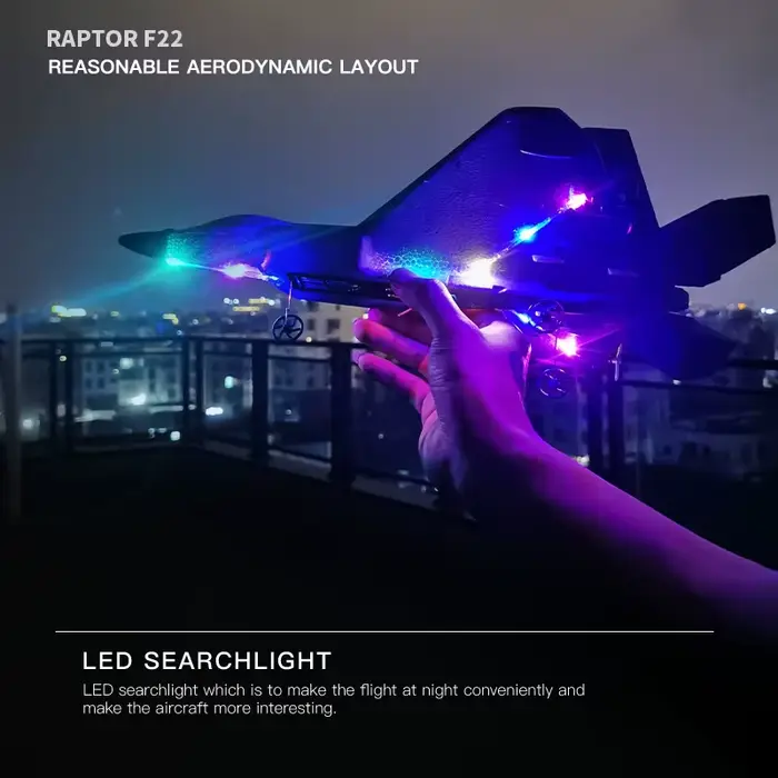 2024 nouveau F22S 2.4G 4CH 3D6G RC avion Raptor F22 avion de guerre WLtoys A180 mise à niveau Versio