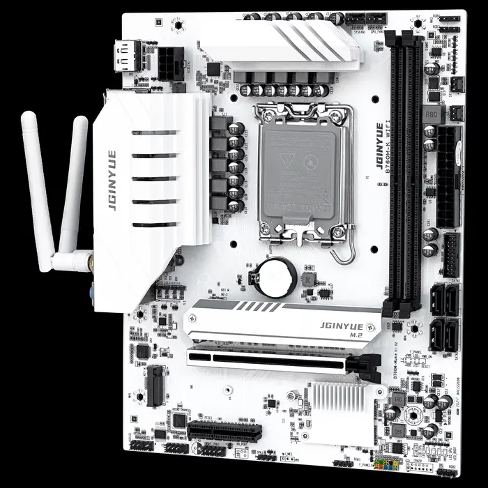 JGINYUE B760M-K carte mère WIFI M-ATX LGA1700 DDR4 prend en charge 12/13/14e cpus pour 12400F/12600KF/14600KF GAMING vidéo officielle