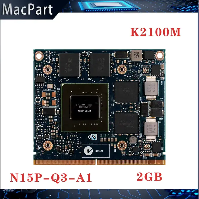 Carte graphique vidéo Quadro K2100 K2100M 2 go, N15P-Q3-A1 0G4FN0 avec support en X pour Dell HP iMa