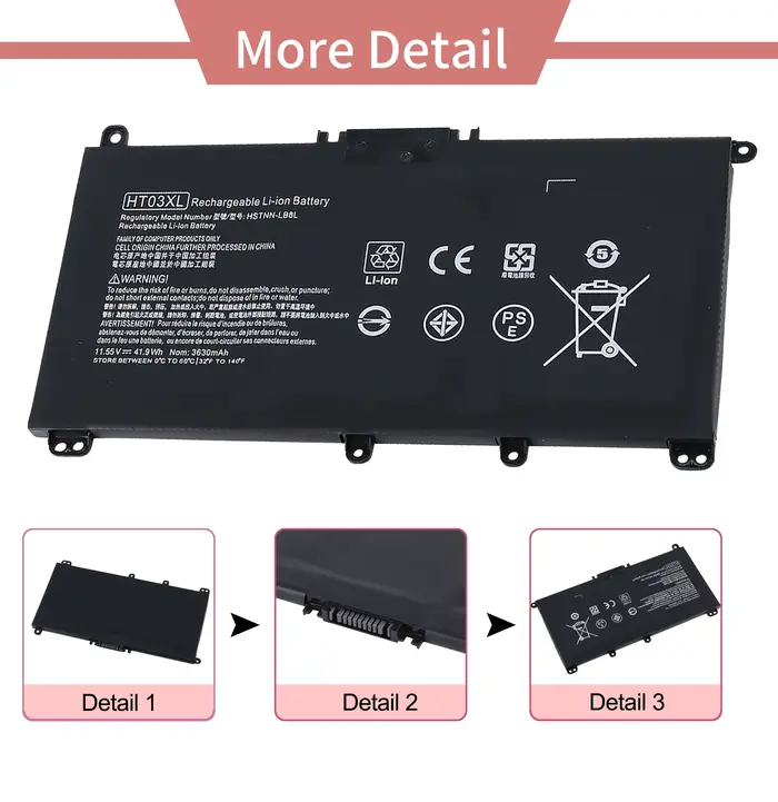 HT03XL OEM Usine HP Ordinateur Portable Batterie