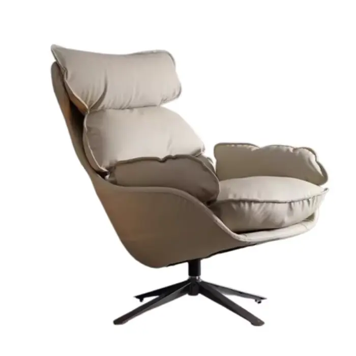 Fauteuil pivotant moderne et élégant avec coussin