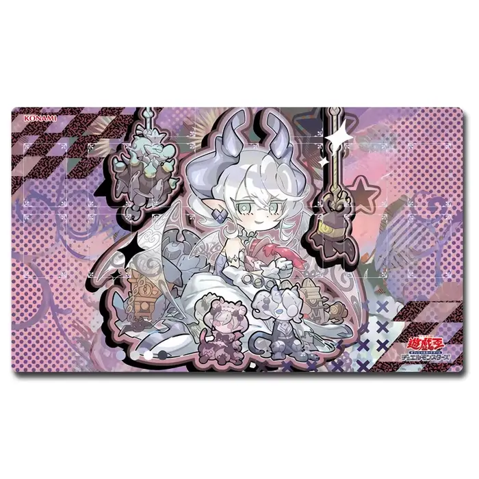 Superbe tapis de jeu Labyrinthe du Château d'Argent style Chibi Yu-Gi-Oh!