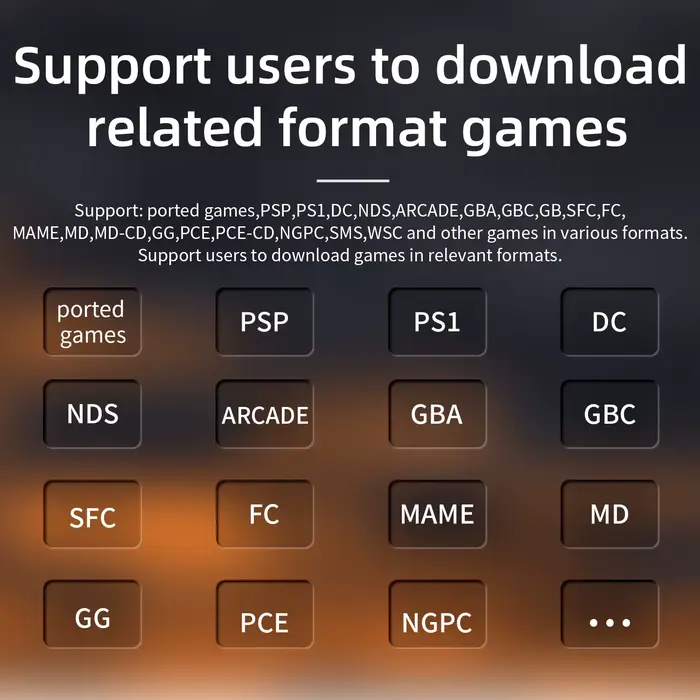 ANBERNIC RG35XX H Console de jeu portable écran IPS 3.5 pouces Linux H700 lecteur de jeux vidéo rétr