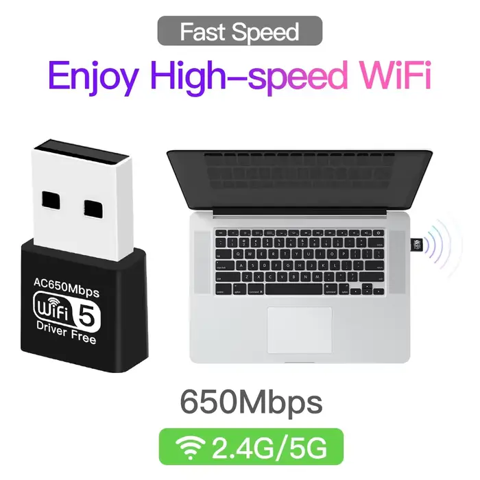 Adaptateur WiFi double bande AC650