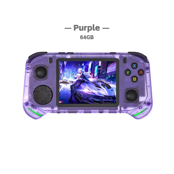 Console de jeu Portable rétro RX6H, système Linux, écran IPS de 3.5 pouces, lecteur vidéo de poche P
