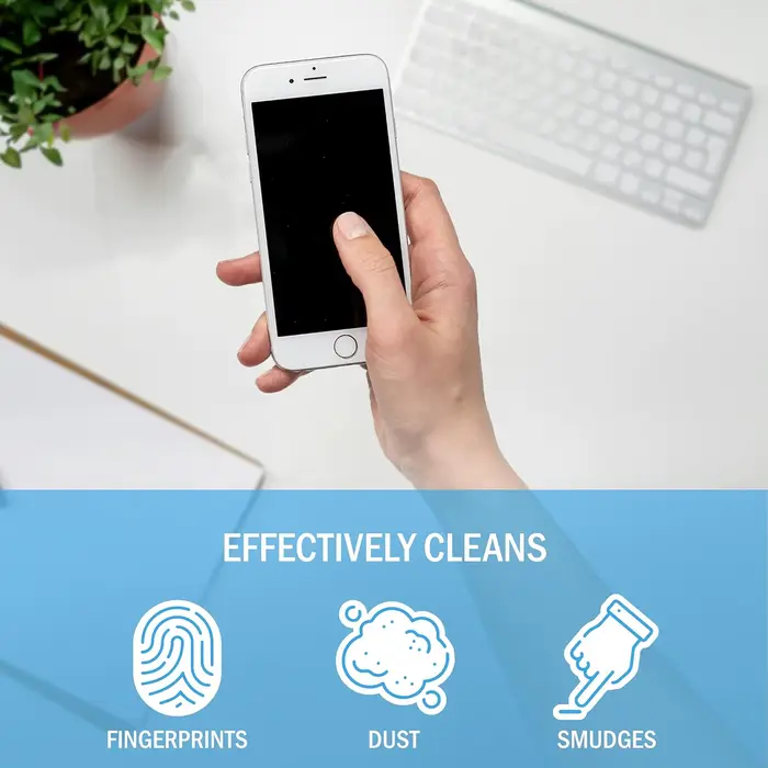 Kit de pulvérisation et de chiffon pour nettoyeur d'écran – Sûr pour téléviseurs LED