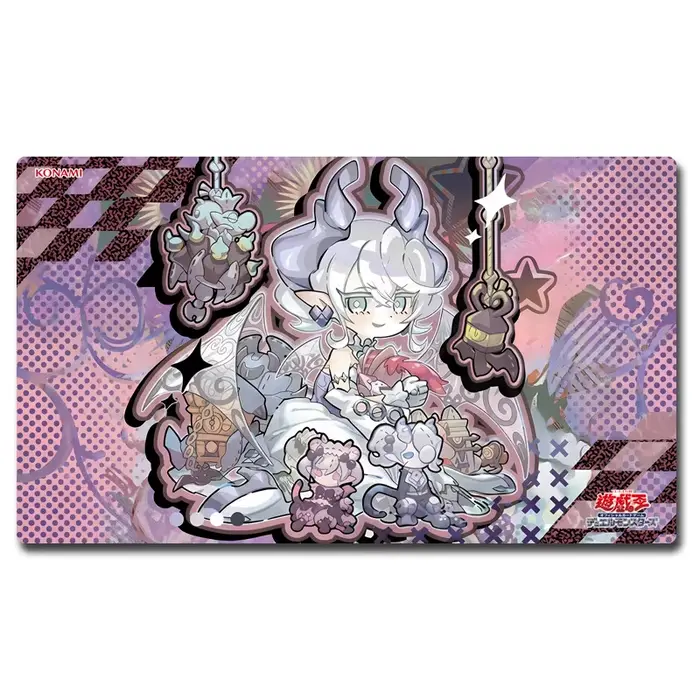 Superbe tapis de jeu Labyrinthe du Château d'Argent style Chibi Yu-Gi-Oh!