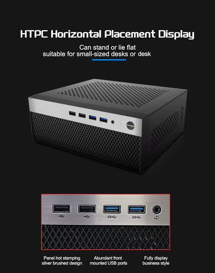Mini boîtier d'ordinateur ITX Support de châssis HTPC