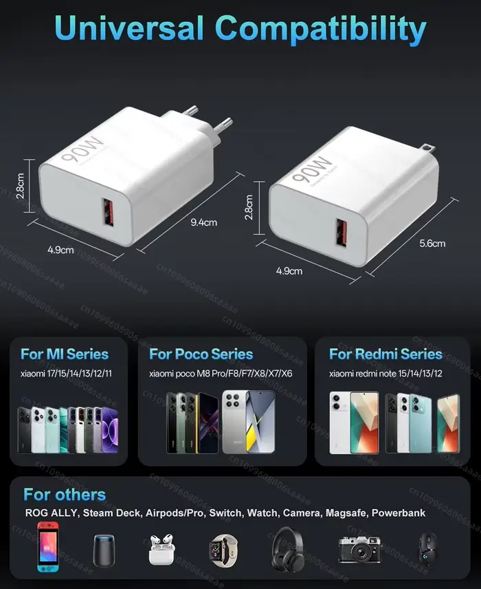 Chargeur Xiaomi Original 90W Hyper Turbo