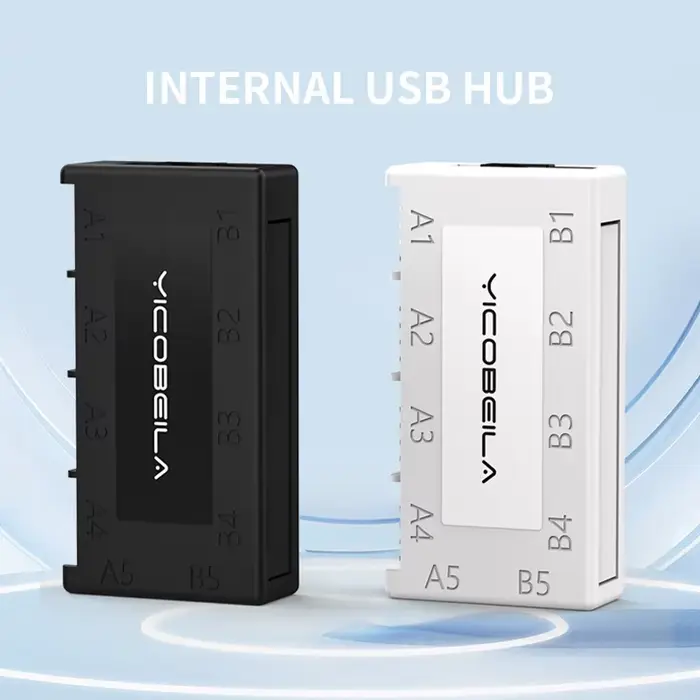 RGEEK 4 en 1 carte mère d'ordinateur interne USB2.0 9PIN HUB extenseur séparateur pour boîtier PC contrôleur RGB