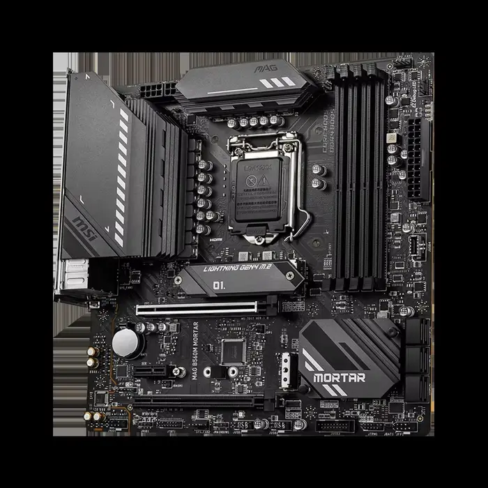 MSI MAG B560M Mortar LGA 1200 11e/10e génération Intel Core Gaming M-ATXMotherboard