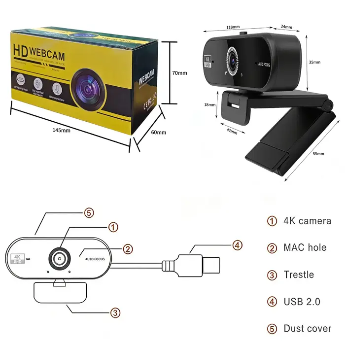 Webcam 4K pour réunions