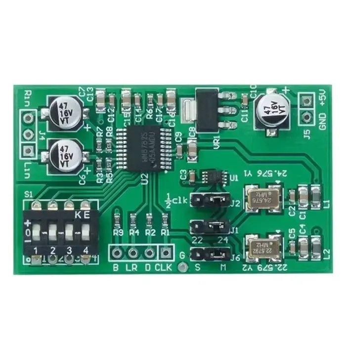 Carte d'acquisition de données ADC double canal 24 bits WM8782, module de sortie numérique aligné ga