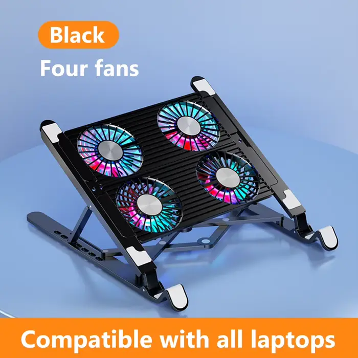 Support de refroidissement pour ordinateur portable avec 2/4 ventilateurs