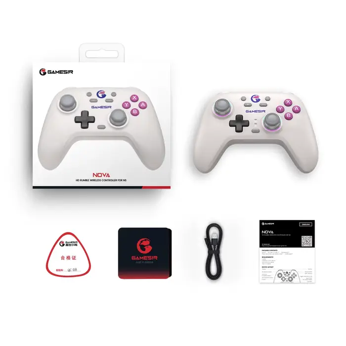 GameSir Nova contrôleur de commutateur sans fil manette Bluetooth avec effet Hall pour Nintendo Swit