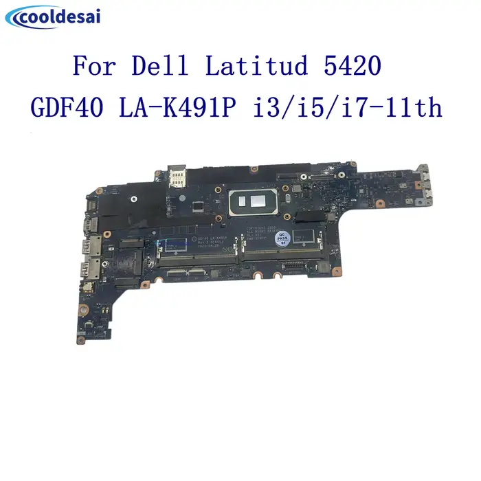 Pour Dell Latitude 14 5420 LA-K491P carte mère d'ordinateur portable i3/i5/i7-11th CN-014P1W,03P5X2,