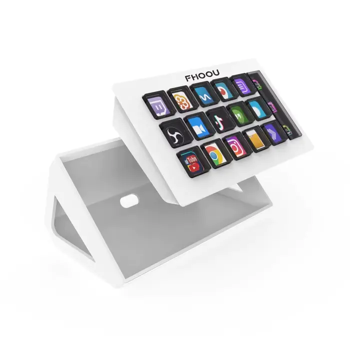 StreamDeck Mini clavier visuel bouton LCD 15 touches contrôleur de création de contenu en direct bou