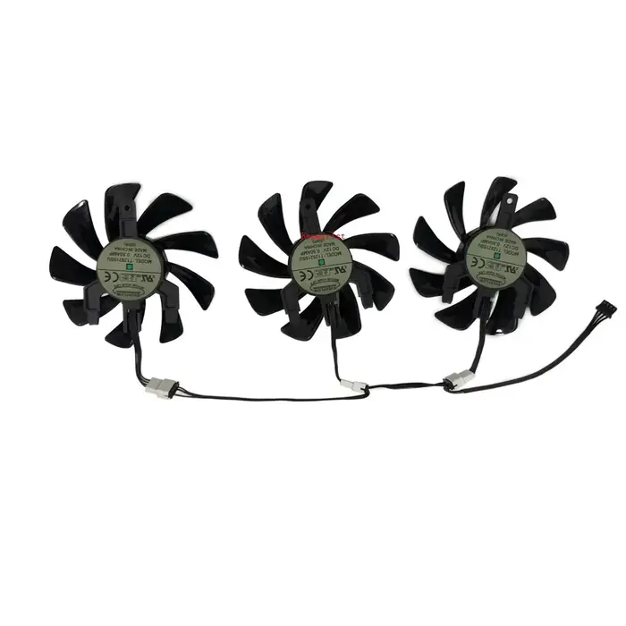 Refroidisseur de carte graphique, ventilateur GPU pour Sapphire R9 FURY R9-fury 4G Tri-X, pour Sapphire RX 6800 6800XT 16GB PULSE, 3 pièces/ensemble T129215BU