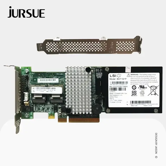 Carte contrôleur RAID LSI MegaRAID 9260-8i SAS Sata PCI E carte d'extension RAID 8 ports + LSI bbu08