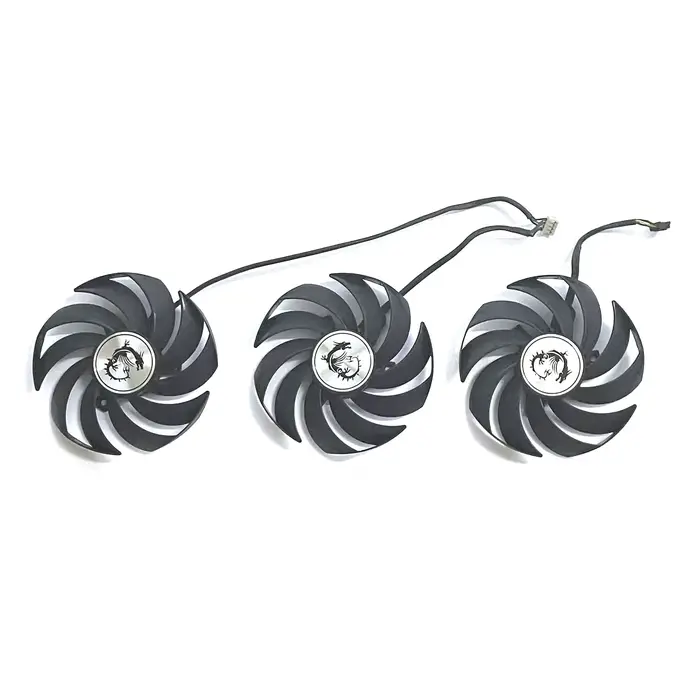 Pour MSI GeForce RTX 3060 3070 3080 3090 3060Ti 3070TI Gaming X Triple Carte Graphique 90MM PLD09210B12HH Ventilateur
