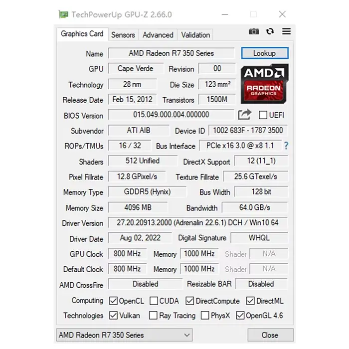 SOYO cartes graphiques R7 350 4G DDR5 128bit compatibilité HDMI + DP + DVI pour les composants d'ordinateur de jeu de bureau carte vidéo GPU