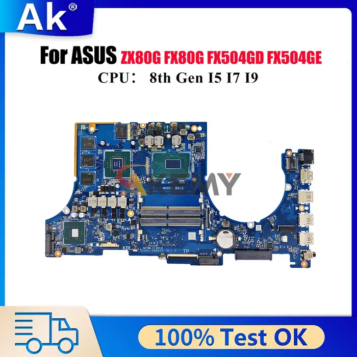FX504GD carte mère d'ordinateur portable pour ASUS TUF Gaming FX504GD FX504G ZX80G FX504GE FX80G car