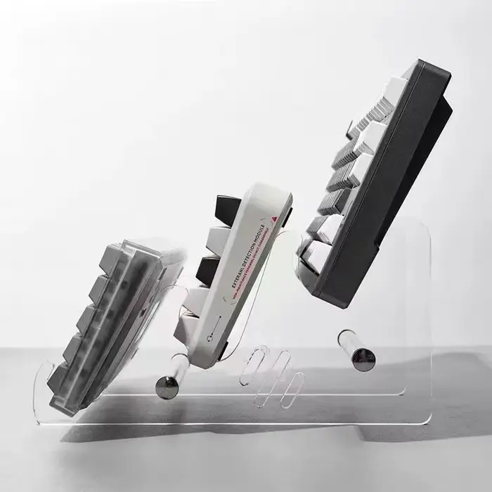 Présentoir de clavier en acrylique Transparent