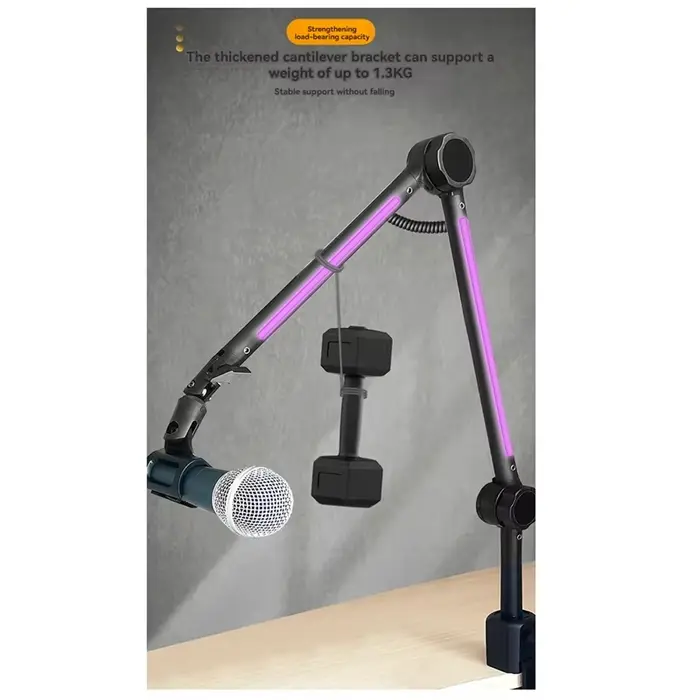 Support de bras de Microphone RGB
